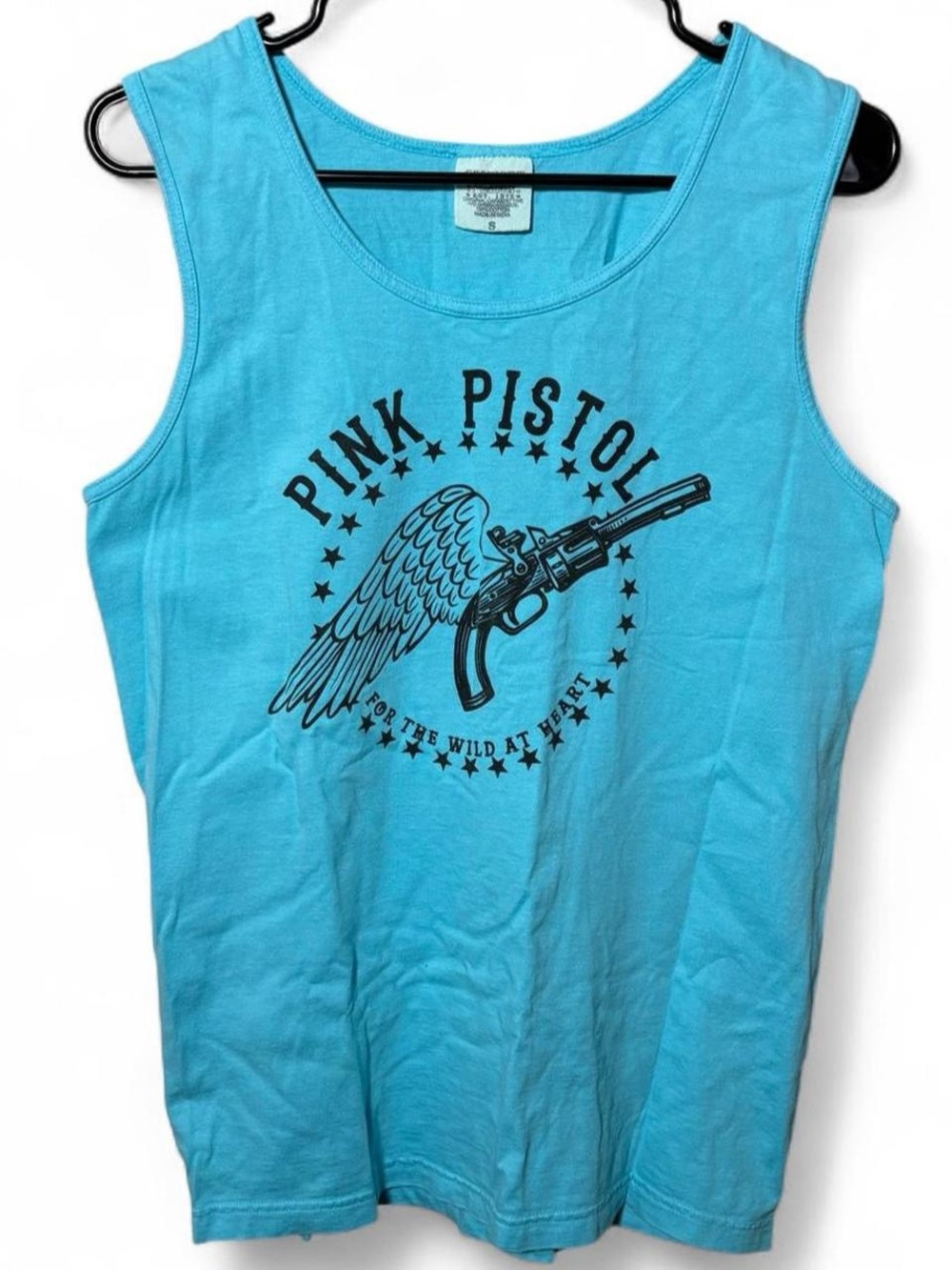 “Pink Pistol For The Wild At Heart” Vintage Tank Top
